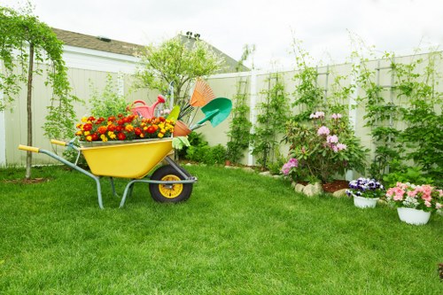 Gardener with insurance documentation